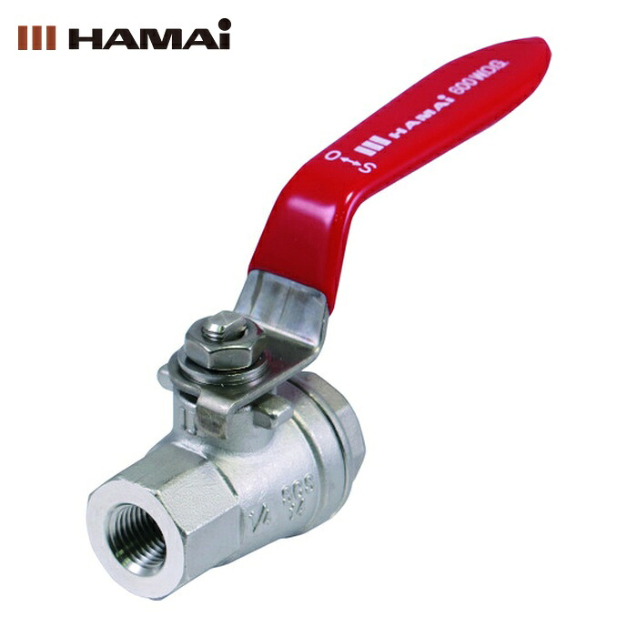 ハマイ HAMAI TSS-30-20RC ステンレス製禁油処理ボールバルブ(フルボア) 呼び径A20 (1個)｜工具ランド