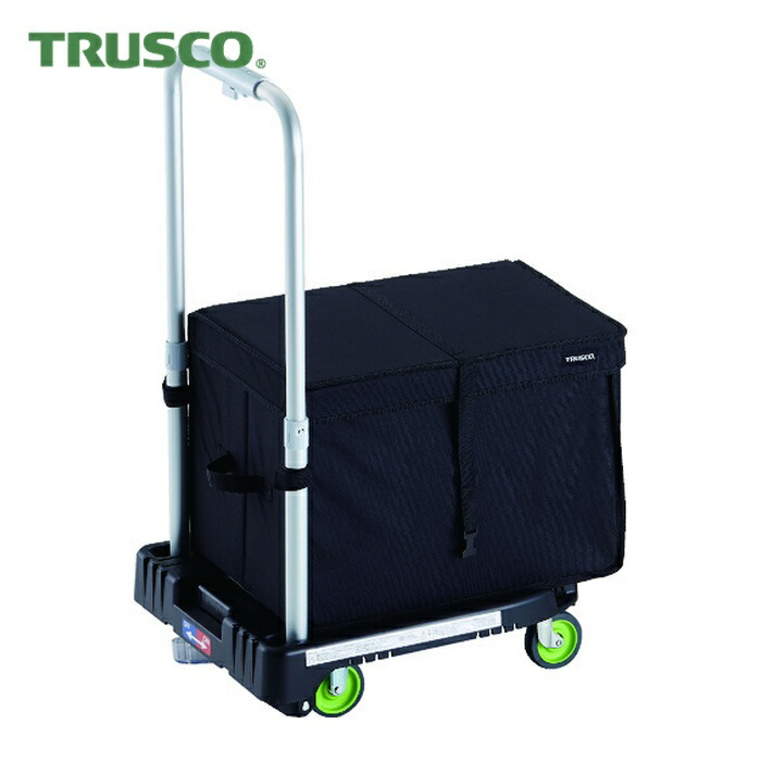 トラスコ TRUSCO 樹脂台車 カルティオミニ weego 省音車輪 ブラック ストッパー付 THブレーキ付 (1台) WP-2G-BK-JS-THB