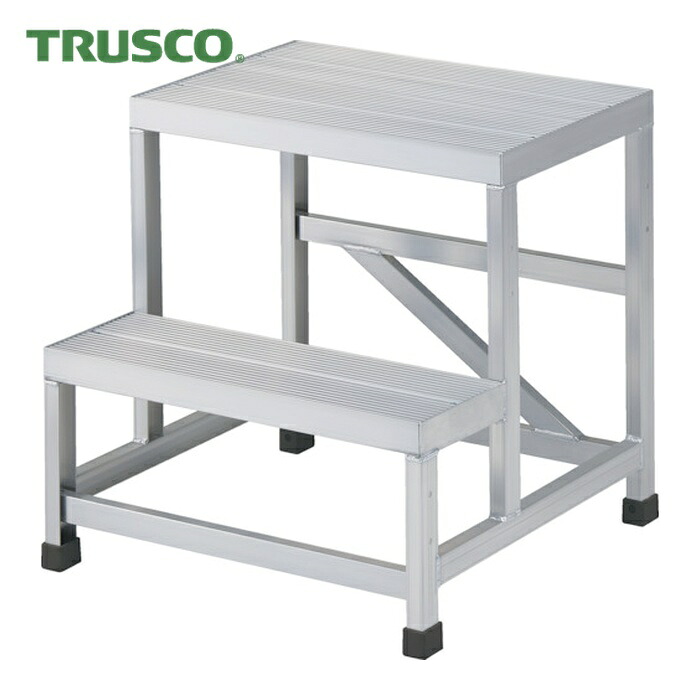 トラスコ TRUSCO アルミ製溶接一体構造型作業台 二段(完成品) W500&times;D600&times;H500 (1台) WTDB2-5650｜工具ランド
