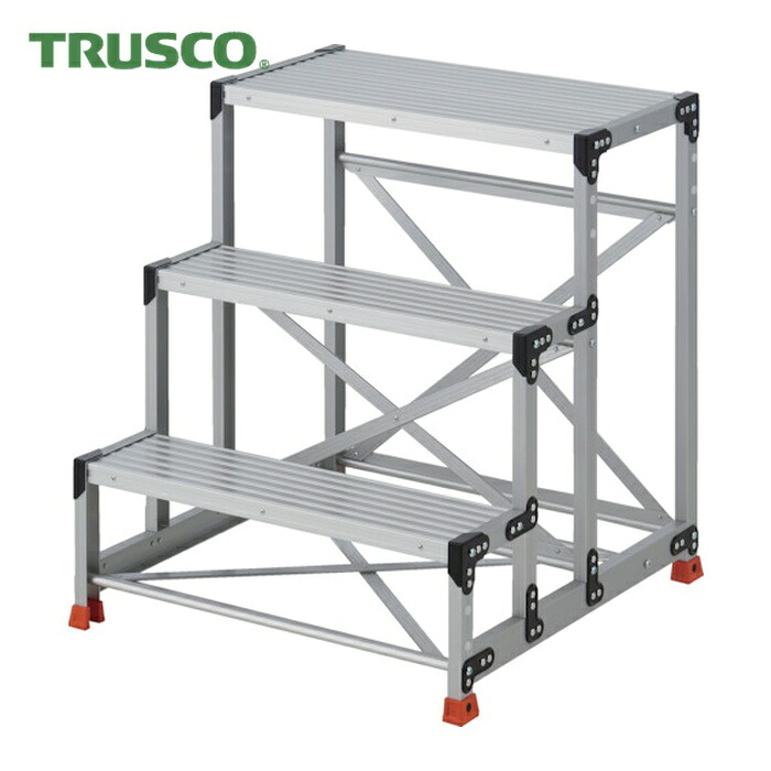 トラスコ TRUSCO 作業用踏台 3段 ステップ奥行200 高さ0.90m 天板800X400 (1台) TSF-389 42,745円
