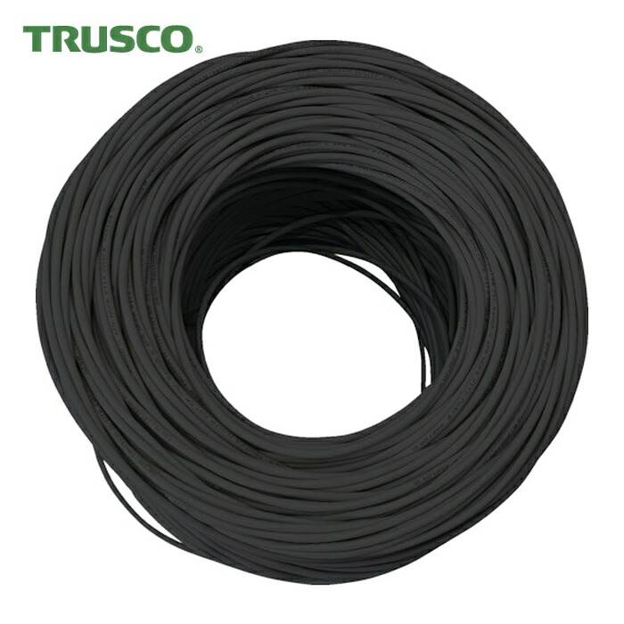 トラスコ TRUSCO ローカルエリアネットワーク有線テレビ 種類6 300m 黒 (1巻) TUTP-CAT6-300BK 電設資材-電線・ケーブル-花・ガーデン・DIY
