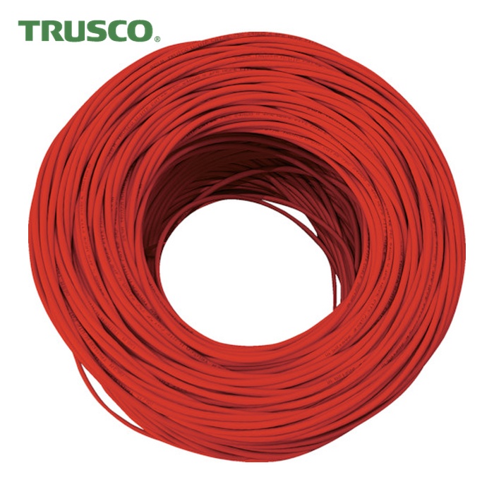 トラスコ TRUSCO LANケーブル カテゴリ5e 300m 赤 (1巻) TUTP-CAT5E-300R