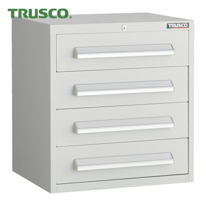 トラスコ TRUSCO WLVR型収納家具 500X412XH540 抽き出し4段 白いこと色 (1台) WLVR-542-W