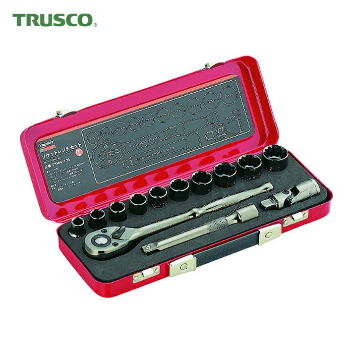 トラスコ TRUSCO ソケットレンチセット 差込角12.7mm 13S (1S) TSW4-13S 10,040円