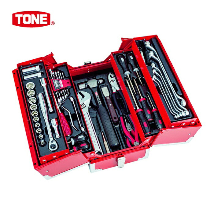 TONE トネ TSA4331BK 整備用工具セット ツールセット 差込角12.7mm 56点セットマットブラック (1S) 34,967円