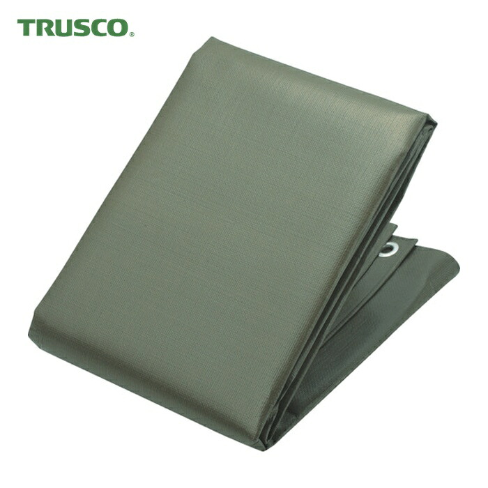 トラスコ TRUSCO エコ超厚手UVシート#5000 ODグリーン 幅10.0m×長さ10.0m (1枚) TUV50001010