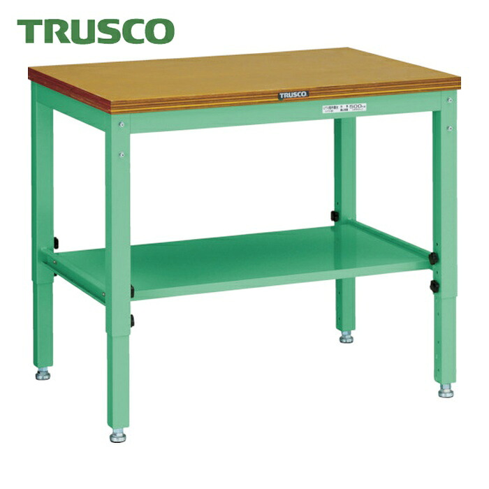 トラスコ TRUSCO UTV型御役目台 900X600XH600-810 青少年緑であること色 (1台) UTV-960YG