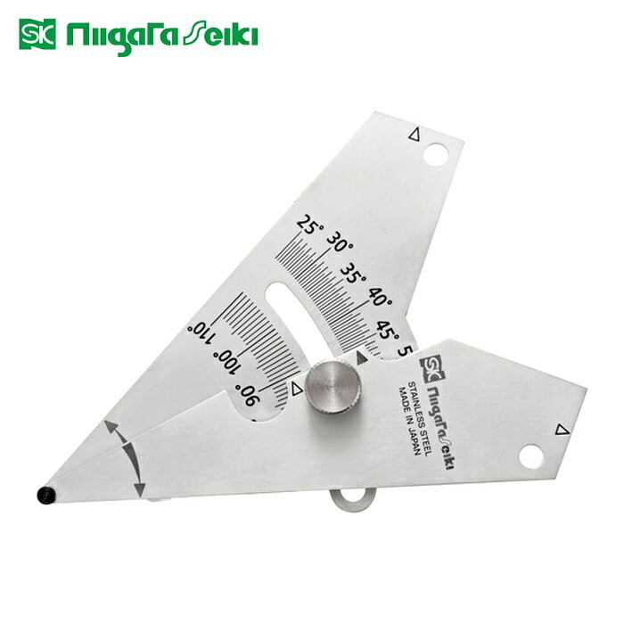 SK 新潟精機 WGA-65 アングル開先ゲージ 測定範囲25~65°/70~110° (1個)|工具ランド