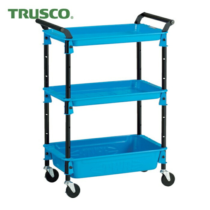 トラスコ TRUSCO ツールワゴンロイヤル654×361×887深1浅2 天の原 (1台) TWR-221-SB