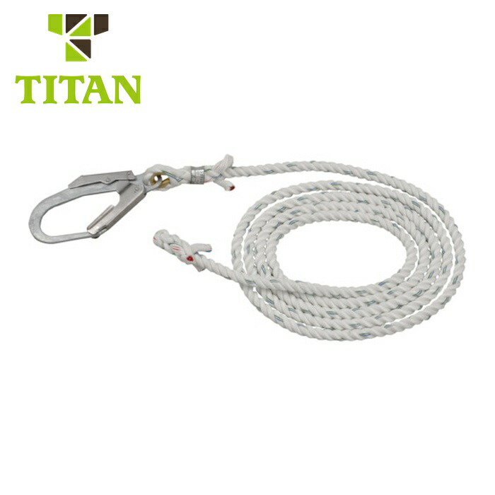 タイタン TITAN 垂直親綱 大型フック付 20M (1本) TSR-24-20|工具ランド