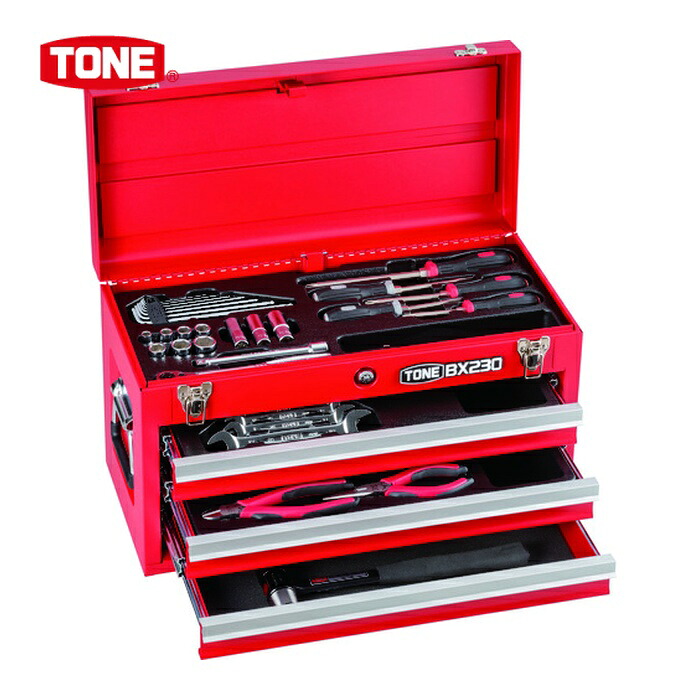 TONE トネ TSA352 整備用工具セット ツールセット BX230仕様 レッド (1S)