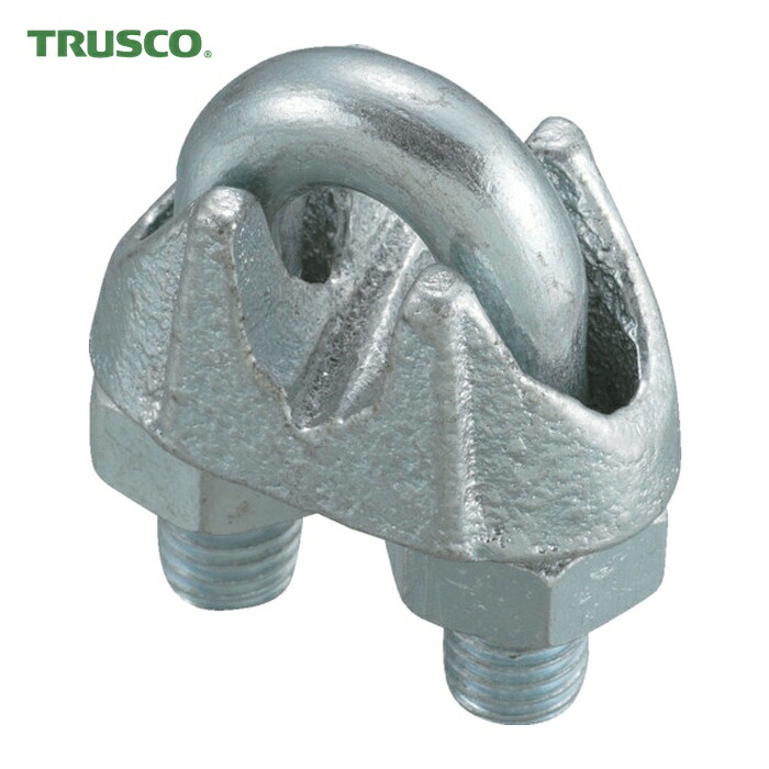 トラスコ TRUSCO まとめ買い ワイヤークリップ スチール製 6mm用 (100個入) (1箱) TWC-06-100P｜工具ランド