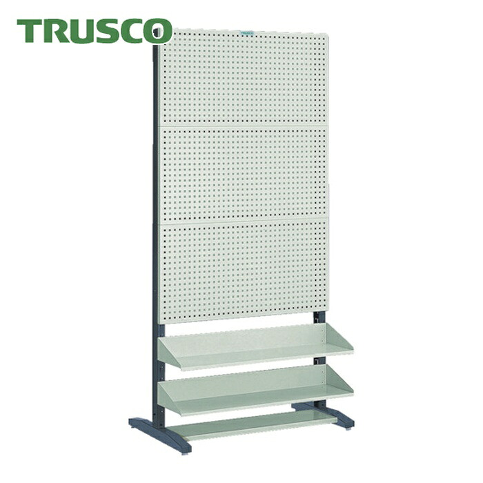 トラスコ TRUSCO UPR型パンチングラック 棚板付 両面 (1台) UPR-6004