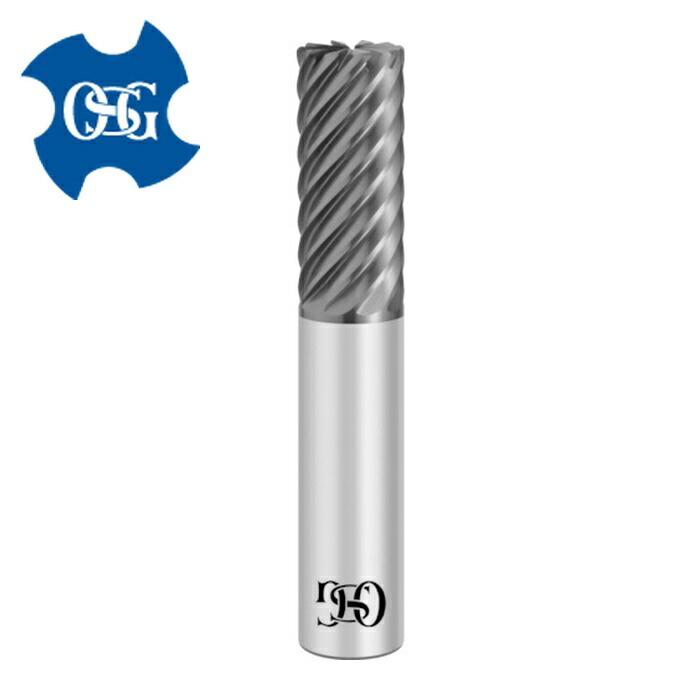 OSG オーエスジー VPS-EMS-16XR1X10F ハイススクエアエンドミル VコートXPM多刃 ショート(高剛性) 10刃 刃径16mm 刃長40mm 8458162 (1本)|工具ランド