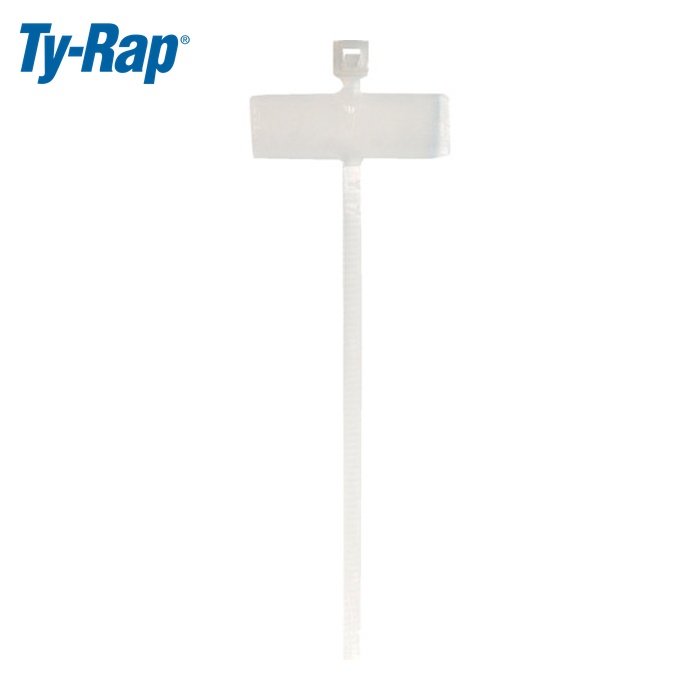TY-Rap ABB TY512M マーキングタイ 聞きわける曳き船繋ぎ合わせる 標準尺度 自然的色 付け紙大きさ25.4×7.9粍 幅2.4×長さ210粍 1000本入 (1袋)