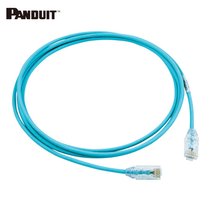 パンドウイット PANDUIT UTP28SP15MPB カテゴリ6細径パッチコード 15m パステルブルー UTP28SP15MPB (1本)