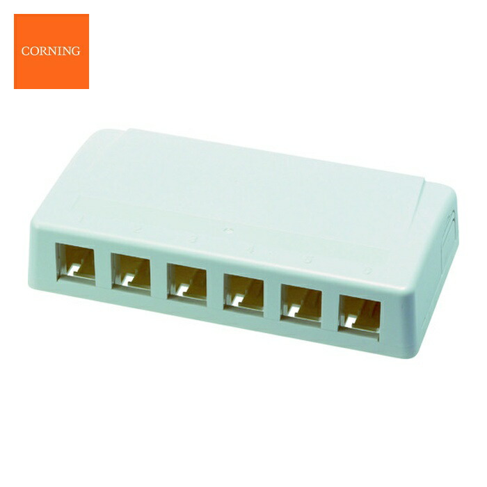 コーニング CORNING VOL-SMB-6TJ 6ポート露出型アウトレット (1個)