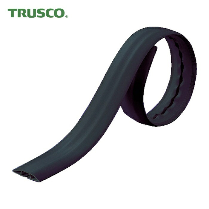 トラスコ TRUSCO ソフトケーブルプロテクター 20XW101.6X10Mブラック (1本) TSRD20X10010-BK|工具ランド