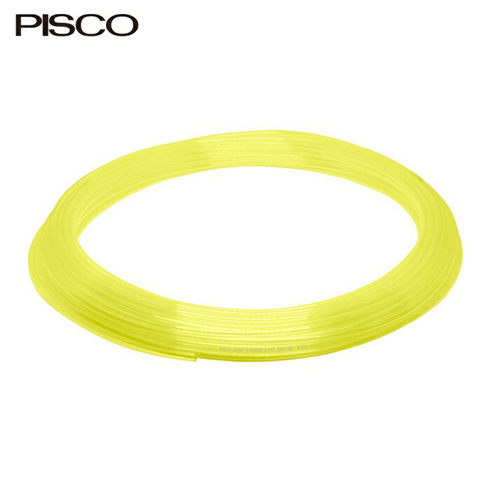 PISCO ピスコ UC1280-100-CY ソフトポリウレタンチューブ クリアイエロー 12×8 100M (1本)