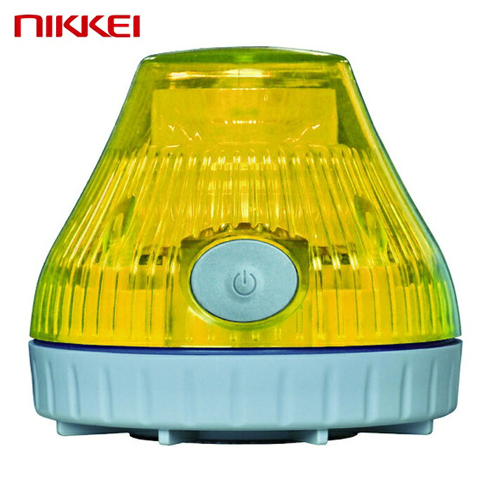 日惠製作所 NIKKEI VL08B-003DY ニコPOT VL08B型 LED回転灯 80パイ 黄 (1台)