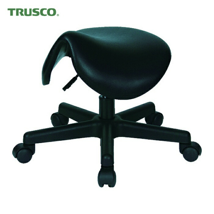 トラスコ TRUSCO 作業用チェア サドル型 ガス調整式 Φ380XH310-370 (1脚) WCS-380