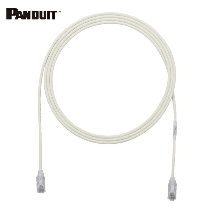 パンドウイット PANDUIT UTP28X20M カテゴリ6A細径パッチコード 20m オフホワイト UTP28X20M (1本)