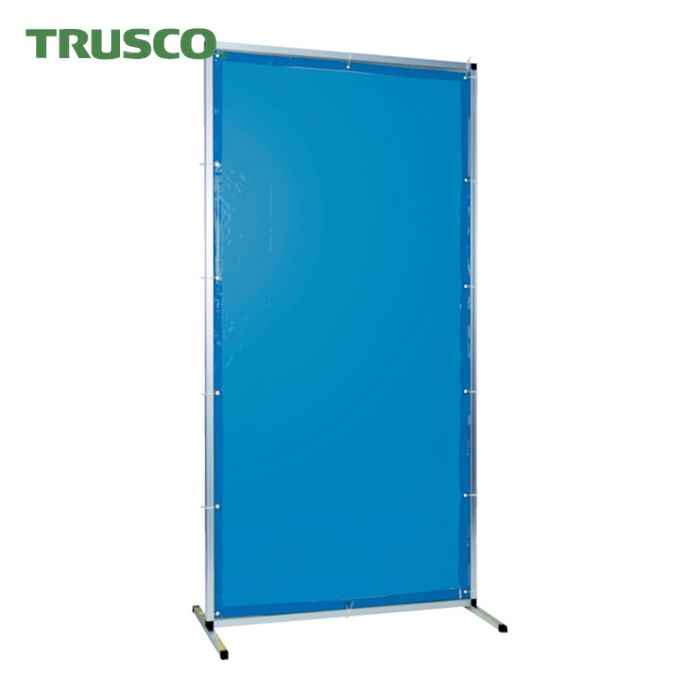 トラスコ TRUSCO 溶接用遮光フェンス アルミ製 W1000XH1500 ブルー (1台) TYAF-1015-B|工具ランド