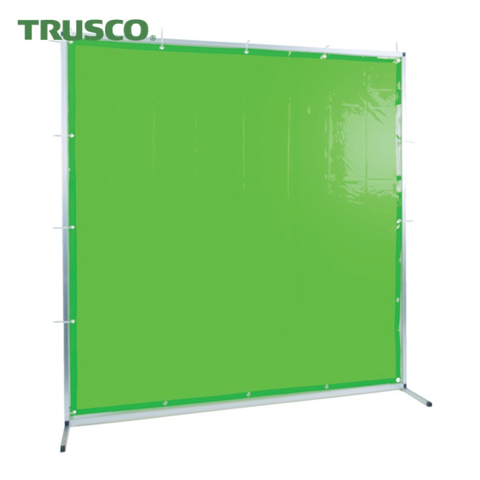 トラスコ TRUSCO 溶接用遮光フェンス アルミ製 W2000XH1500 グリーン (1台) TYAF-2015-GN