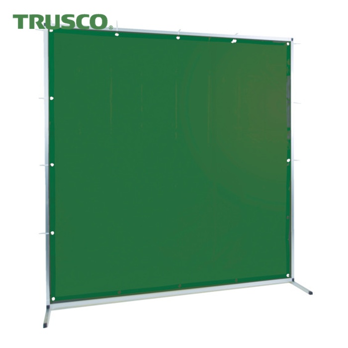 トラスコ TRUSCO 溶接用遮光フェンス アルミ製 W2000XH2000 ダークグリ (1台) TYAF-2020-DG|工具ランド