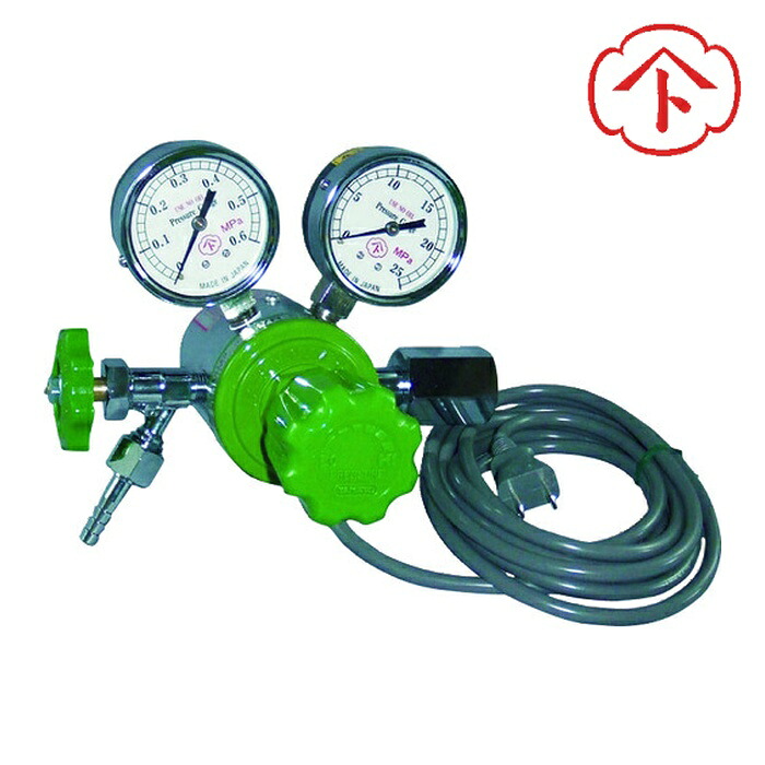 ヤマト産業 YR-507V-2-11-CO2 ヒーター付調整器 YR-507V-2-11-CO2 (1個)