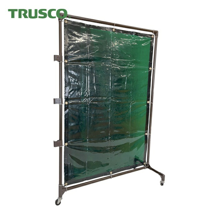 トラスコ TRUSCO 溶接遮光フェンス 1015型接続 キャスター 緑 (1台) YF1015S-GN