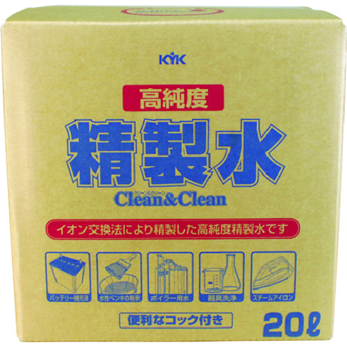 楽天市場】TRUSCO(トラスコ) 精製水 20L JIS規格A1相当 (1箱) 品番