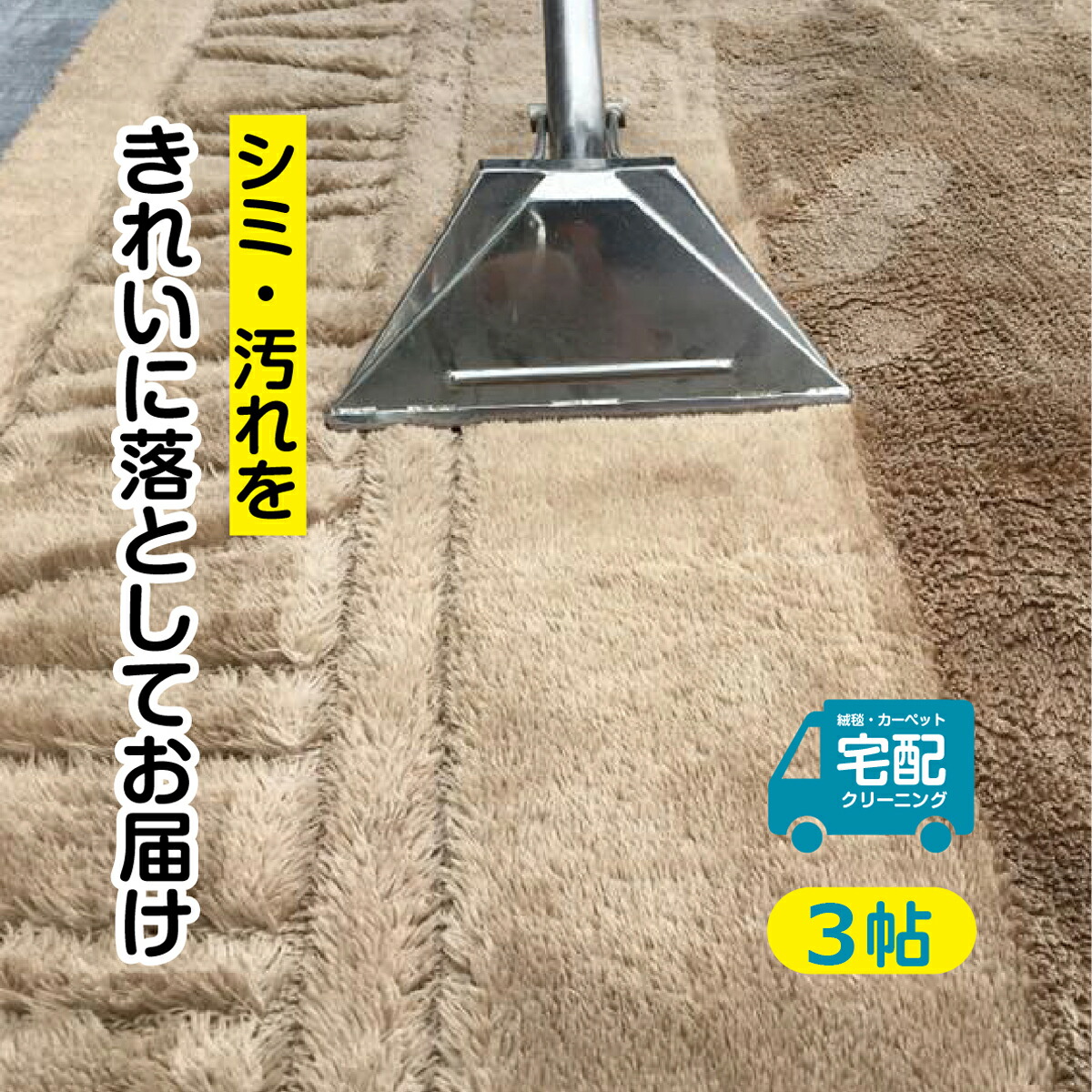 特許技術 じゅうたん 絨毯 カーペット クリーニング サイズ3帖 往復送料無料 佐川急便のみ 宅配クリーニング 清掃のプロにおまかせ シミ 汚れ落とし 壁紙 シミ取り カーペットのクリーニング クリーニング シミ しみ ラグ 黄ばみ シミ消し マット ラグ クロス