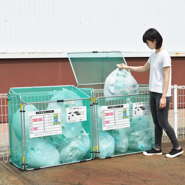 10 11 月 01 59まで10 Off P最大5倍 送料無料 折りたたみ式ゴミ収集ボックス カラス断ノ助 大 560l 12袋 カラス ゴミ ネット 折りたたみ カラスよけネット ごみ ボックス ゴミネット ゴミ箱 カラスよけ カラス対策 ゴミステーション Deerfieldtwpportage Com