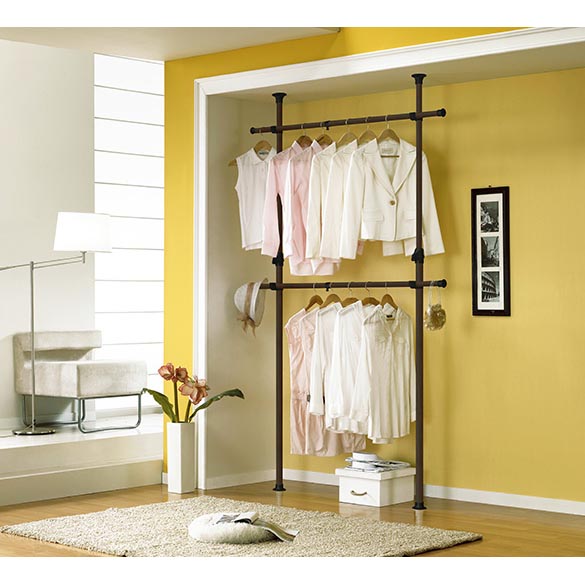 楽天市場 5 23 日 時ｽﾀｰﾄ78h限定10 Offｸｰﾎﾟﾝ 5 25はp2倍 ドリームハンガー ワンタッチ突っ張り ポールハンガー コートかけ コートハンガー パイプハンガー 洋服掛け つっぱり ラック 突っ張りラック おしゃれ インテリア 収納 ハンガーラック 天井 壁 クラハコ