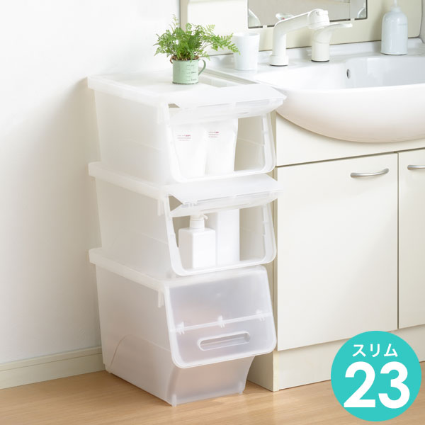 楽天市場 10 4 月 時ｽﾀｰﾄ10 Offｸｰﾎﾟﾝ P最大5倍 Fr S23 収納ケース Froq フロック スリム浅型 23cm Squ スキュウプラス 家具 キッチン おしゃれ インテリア おもちゃ収納 押入れ収納 収納ボックス 衣服 クローゼット 積み重ね クラハコ