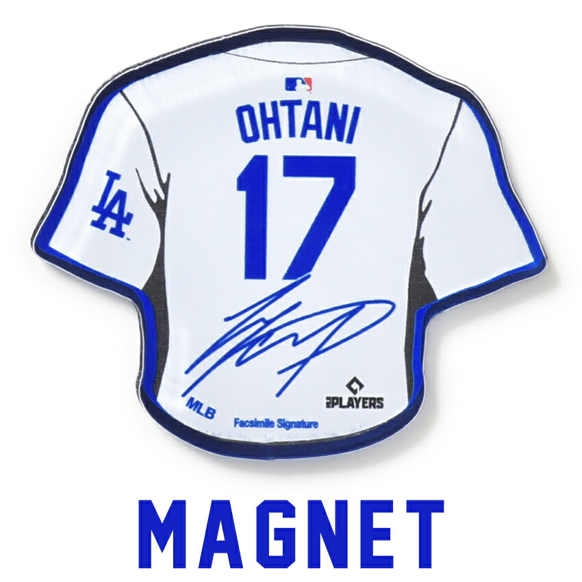 【即日発送】大谷翔平 マグネット 記念グッズ サイン入り 背番号 17 グッズ メジャーリーグ LA ロサンゼルス ドジャース LOS ANGELES DODGERS MLB ユニフォーム 野球 メモリアル プレゼント 50-50 ホームラン 盗塁 WinCraft マグネット画像