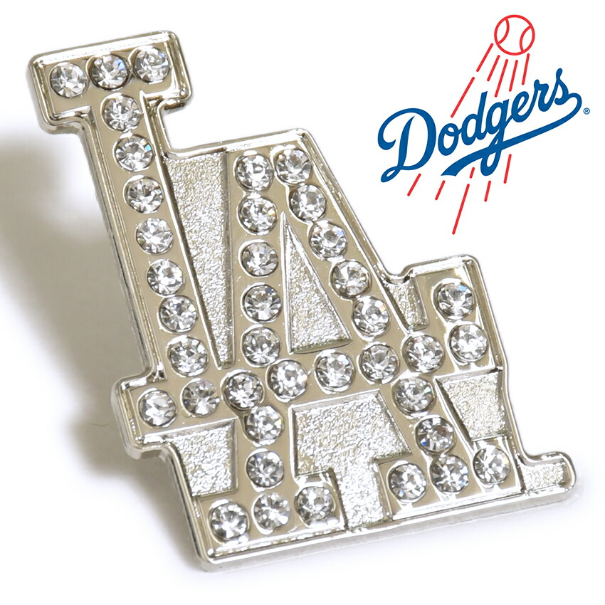 【即日発送】ドジャース ピンバッジ ラインストーン シルバー LA MLB 公式グッズ オフィシャル ピン ピンズ ロゴピンバッジ ピンバッチ PIN LOS ANGELES DODGERS アクセサリー メジャーリーグ 応援グッズ 大谷翔平 山本由伸 佐々木朗希 WinCraft画像