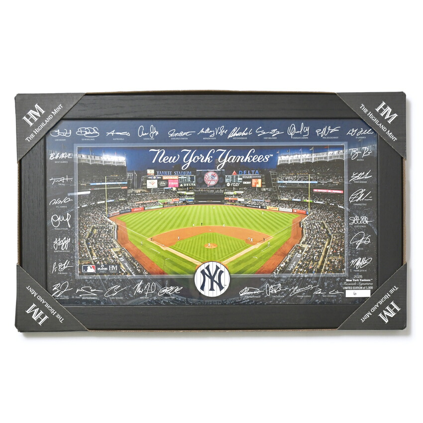 【限定5,000枚】ヤンキース フォトフレーム サイン入り スタジアムフォト 2025 大谷翔平 山本由伸 MLB 公式 LA Los Angeles Dodgers Signature Field Frame 球場 記念グッズ 正規ライセンス ベースボール 野球 メジャーリーグ Highland Mint