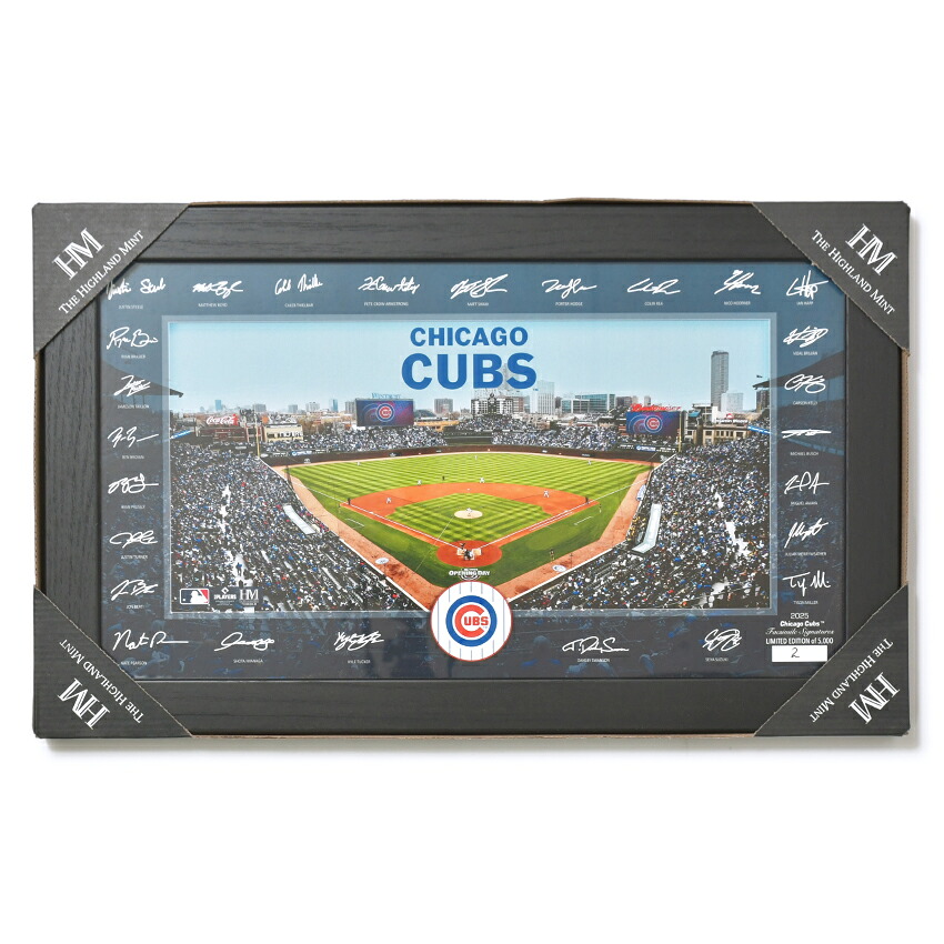 【限定5,000枚】カブス フォトフレーム サイン入り スタジアムフォト 2025 今永昇太 鈴木誠也 MLB 公式 CHC Chicago Cubs Signature Field Frame 球場 記念グッズ 正規ライセンス ベースボール 野球 メジャーリーグ Highland Mint 14,454円