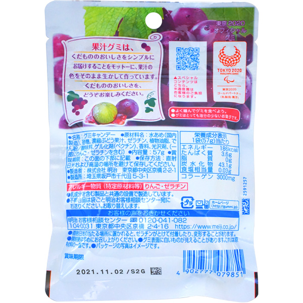 楽天市場 100円 果汁グミ ぶどう 1箱 10個入 明治 果汁 グミ ぶどう お菓子 まとめ買い ミカミオンラインショップ