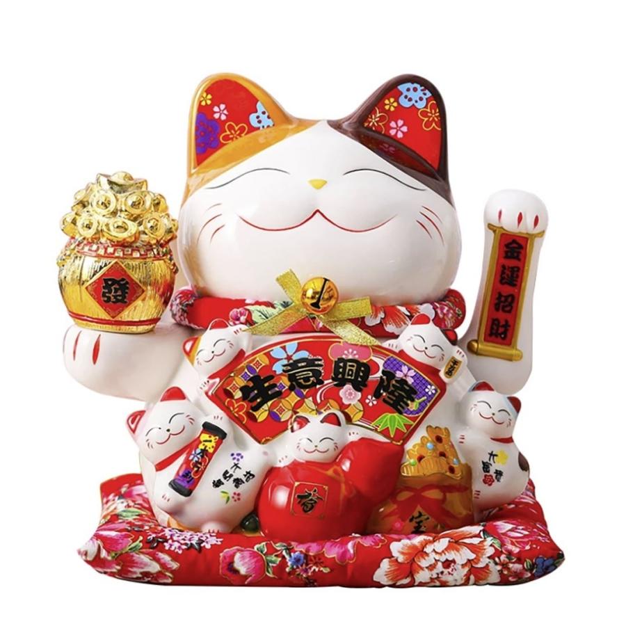 楽天市場】風水 玄関 招きねこ 招き猫 龍 置物 金運 財運 商売繁盛