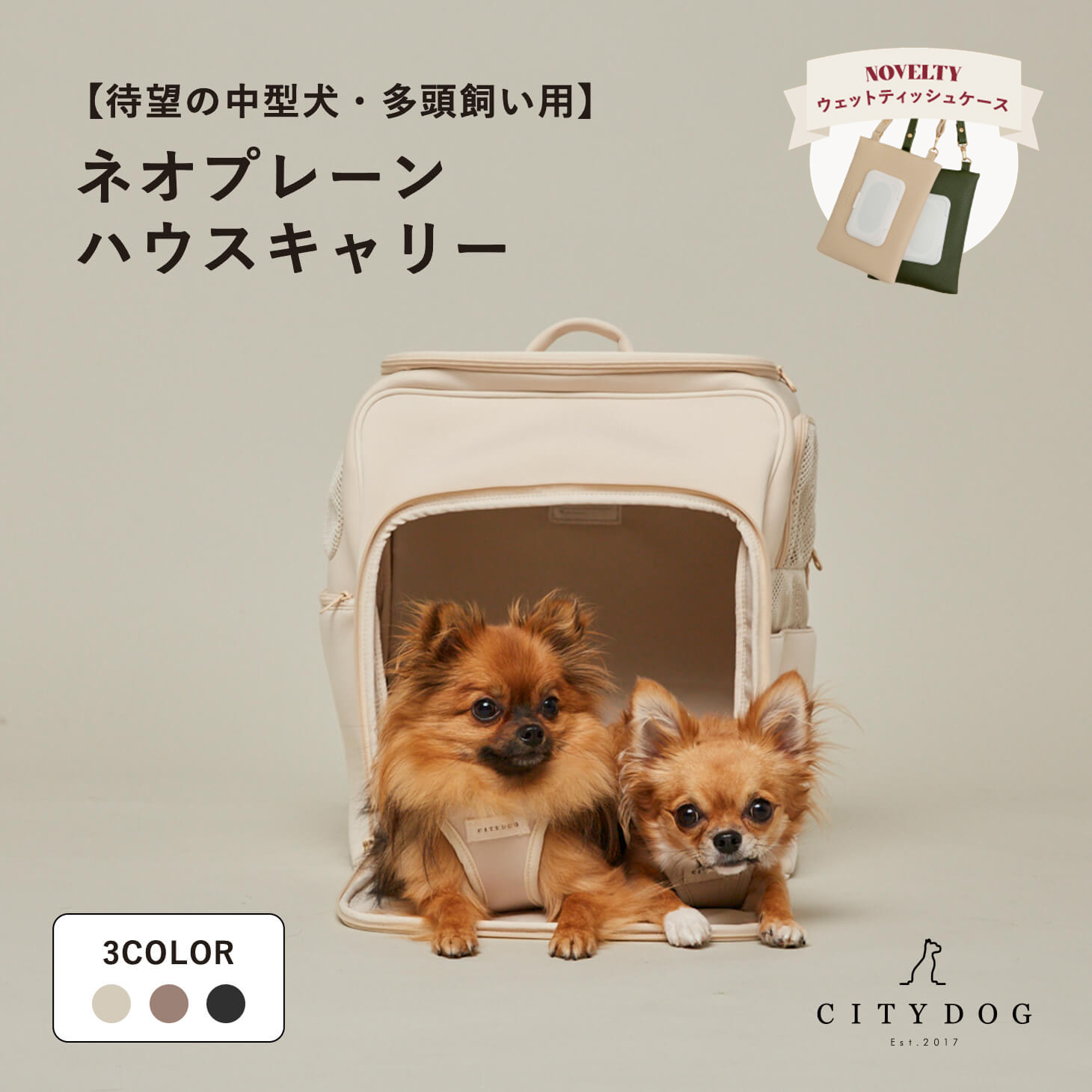 CITYDOG 犬 リュック ペットキャリー バックパックキャリー