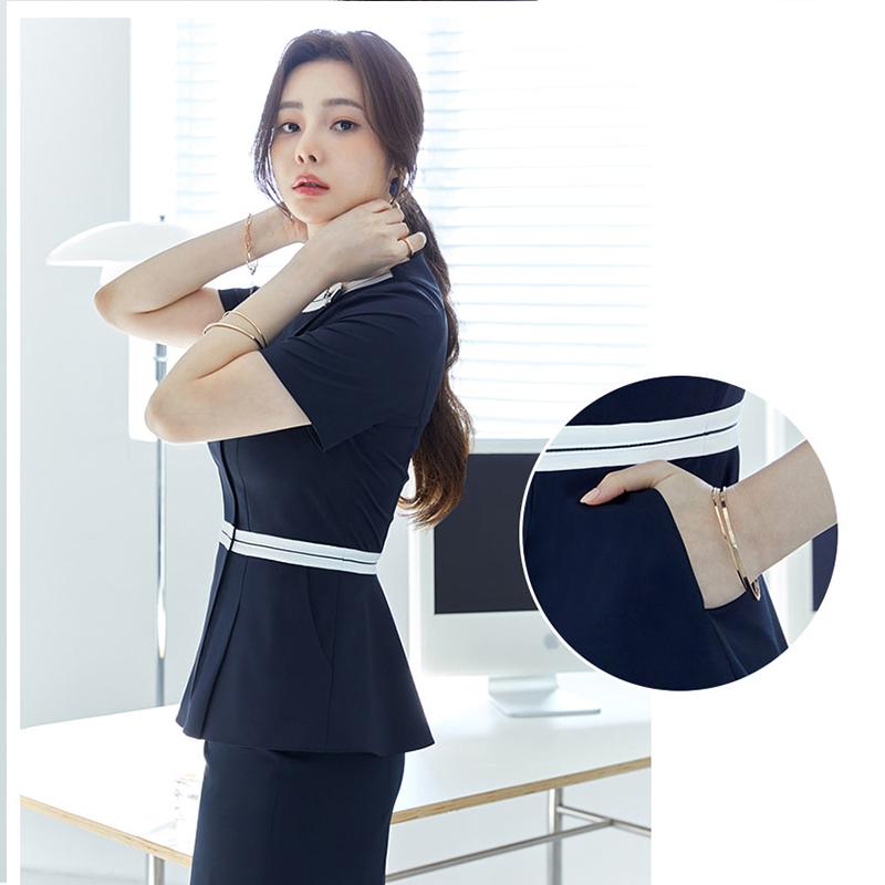 ユニフォーム 制服 おしゃれ シンプル かわいい 韓国 スプリット セット 半袖 七分袖 長袖 レディース 春夏 弾性 スリムフィット 歯科 エステ 美容 ケア