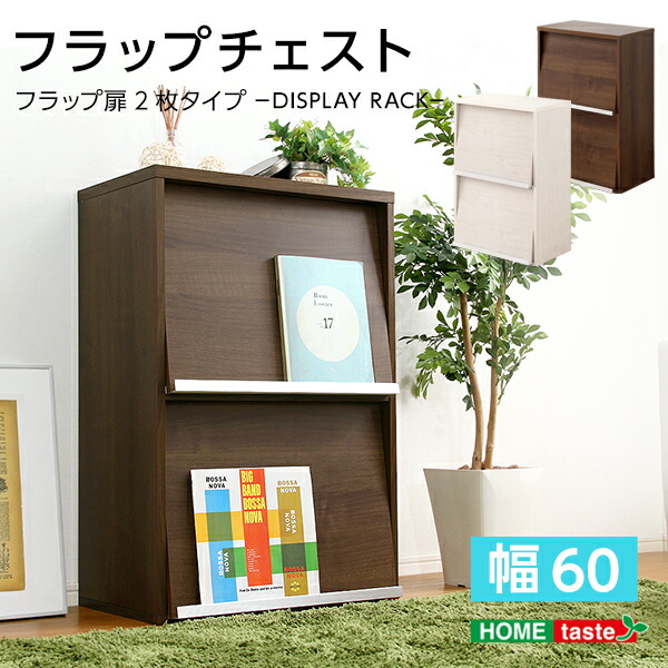 送料無料 送料無料 収納家具 フラップ扉2枚タイプ ds60-f2