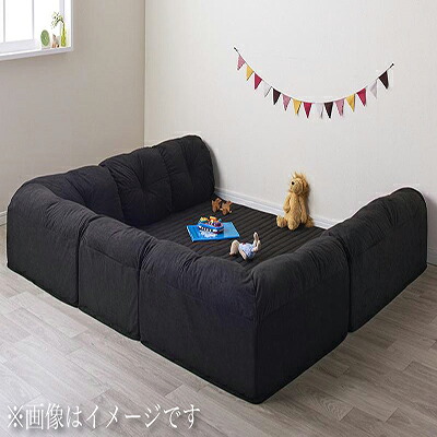 こたつに合わせるフロアコーナーソファ【Wille】ヴィレ コの字タイプ 小 40mm厚