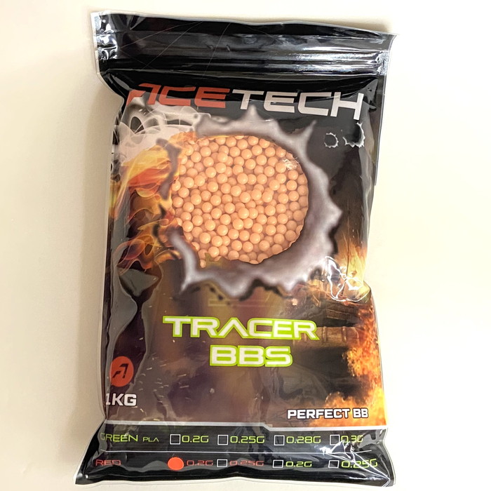 BB弾 ACETECH PBB5000-R-201 ACETECH Tracer BBs (Red)  0.2g/6mm 1kg (package)