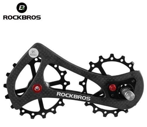 Rockbros 銀輪 リアディレイラープーリー 車輪 自動二輪車乗り尻車輪用 黒いこと 自転車・サイクリング-自転車用パーツ