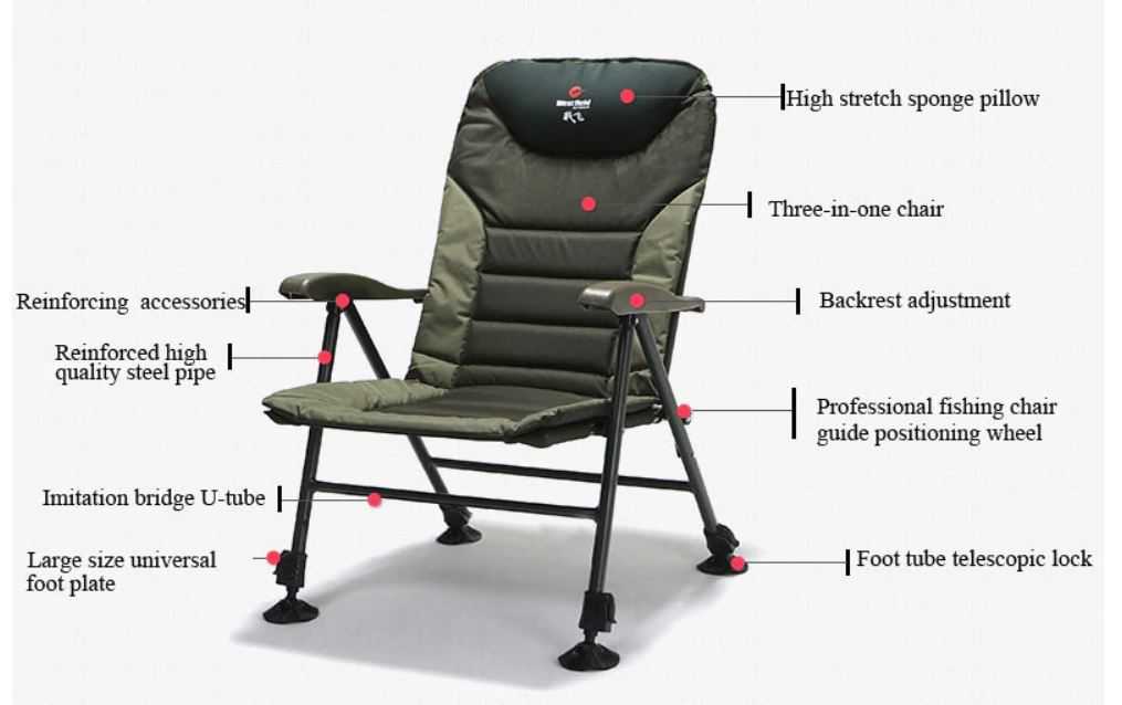 期間限定キャンペーン 背もたれの調節可能な釣り用椅子 折り畳み可能 Fucoa Cl