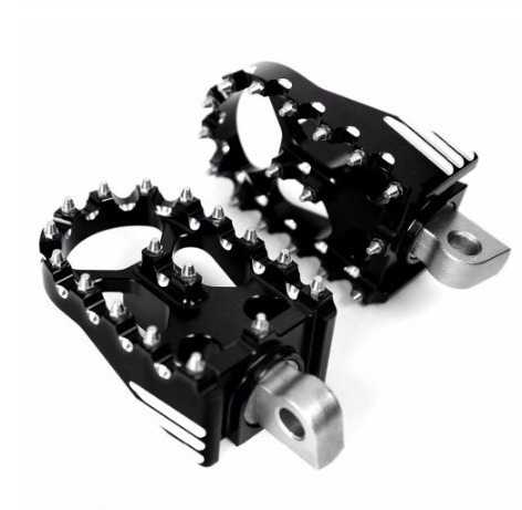 クロスカントリー MX 表現スタイル回転させるリアセットフットペグカスタムチョッパー足ペグツーリングハーレー